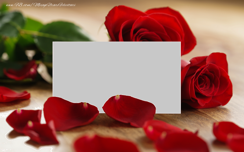 Felicitari personalizate cu poza ta - Flori & Trandafiri & 1 Poza & Ramă Foto | Felicitare personalizata cu poza