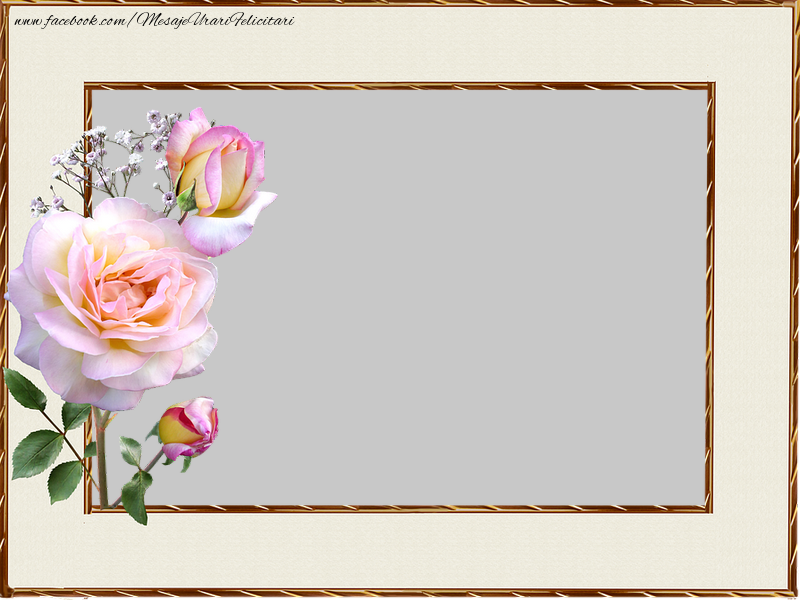 Felicitari personalizate cu poza ta - 🌼🥳 Flori | Rama foto