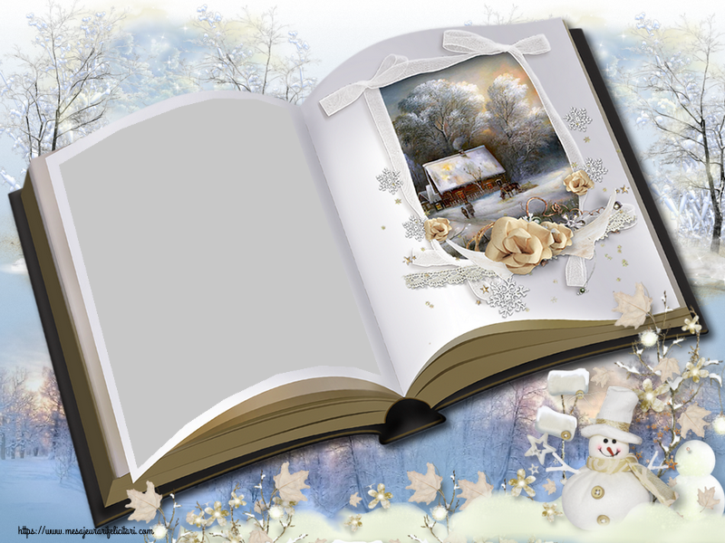 Felicitari personalizate cu poza ta - Peisaje De Iarna | Poza ta intr-o carte - Peisaj de iarna