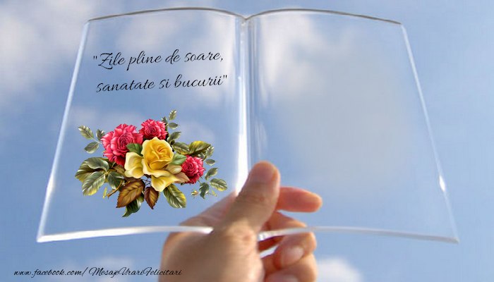 Felicitari personalizate de prietenie - Zile pline de soare, sanatate si bucurii