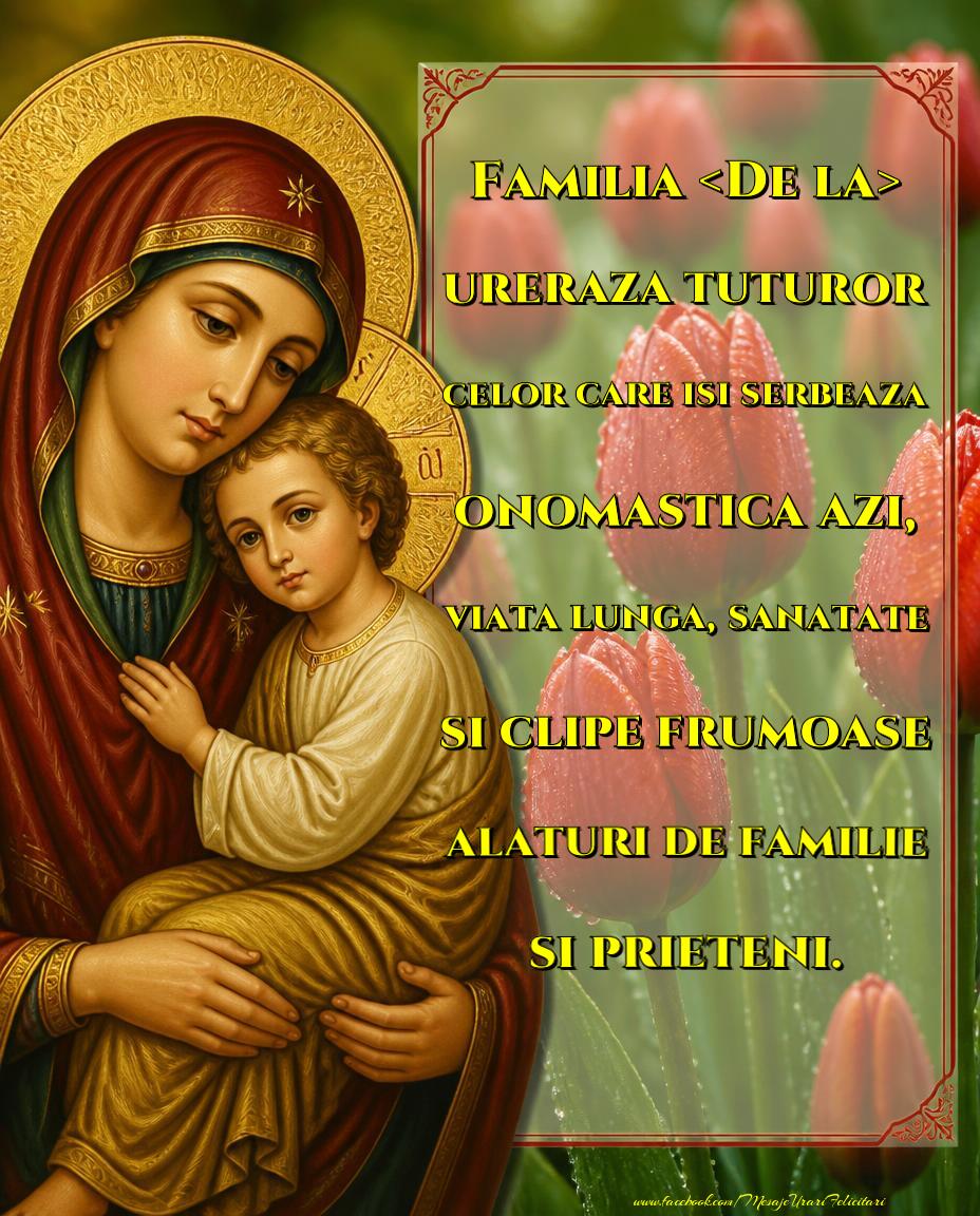 Felicitari personalizate de Sfanta Maria - Felicitare personalizată de Sfânta Maria Mare