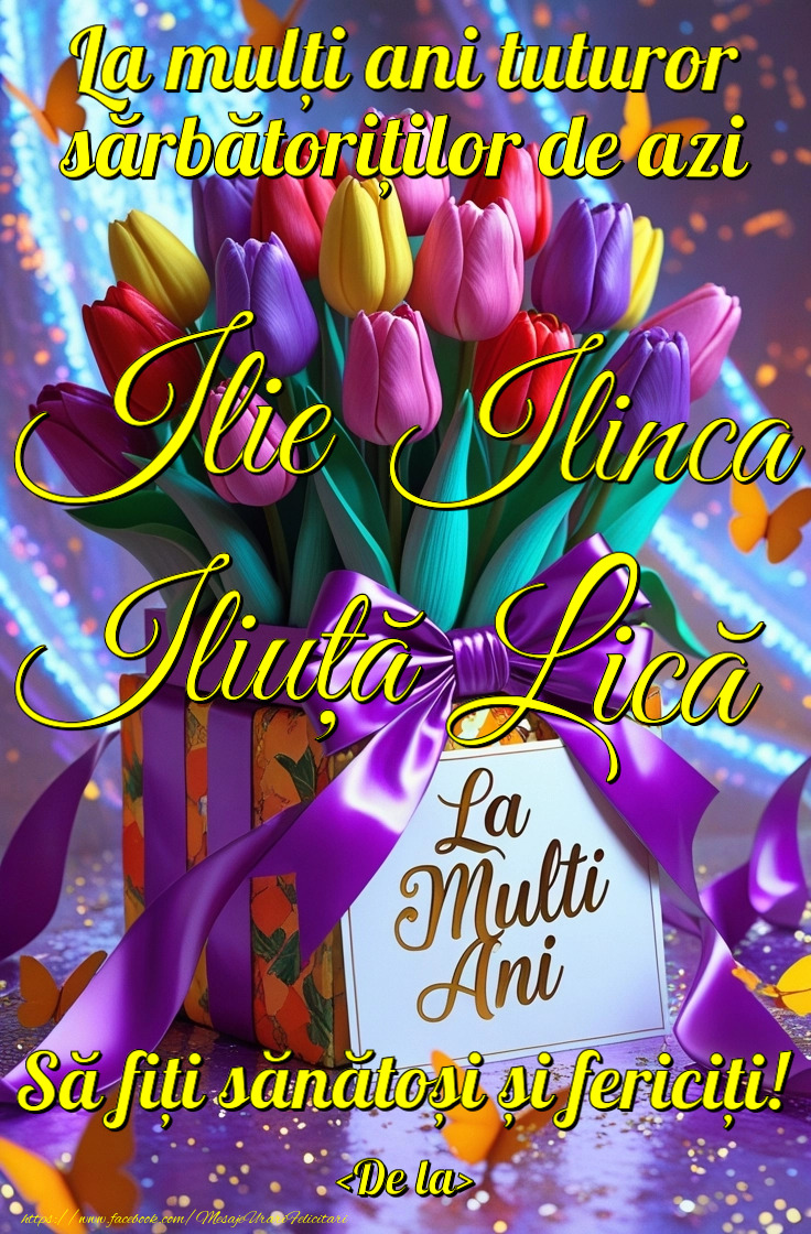 Felicitari personalizate de Sfantul Ilie - La mulți ani tuturor sărbătoriților de azi
