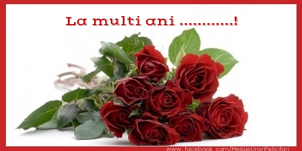 Felicitari personalizate de zi de nastere - La multi ani ...!