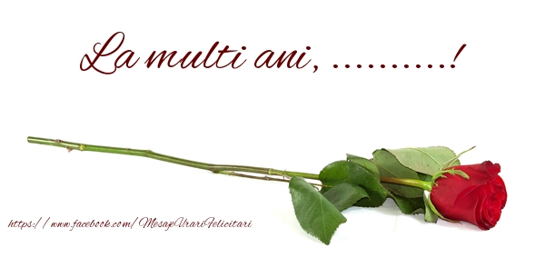 Felicitari personalizate de zi de nastere - Flori & Trandafiri & Femei & Doamne | La multi ani, ...!