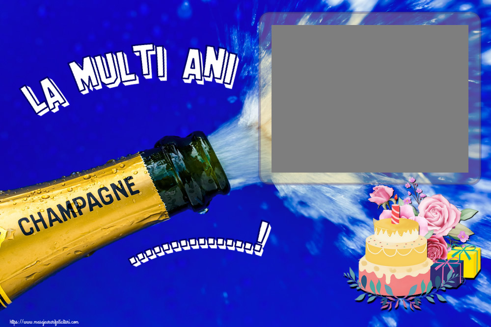 Felicitari personalizate de zi de nastere - La multi ani ...! - Rama foto