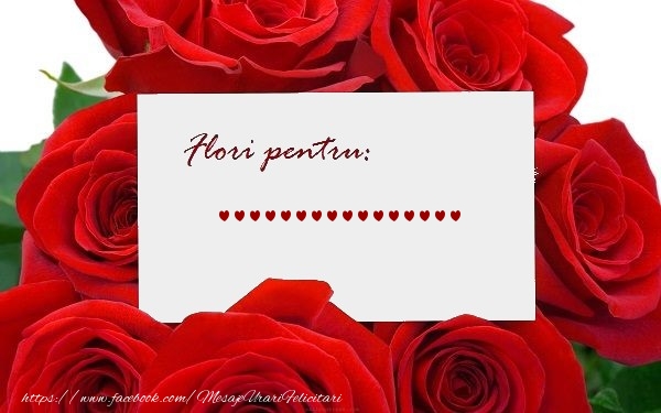 Felicitari personalizate de zi de nastere - Flori pentru: ...