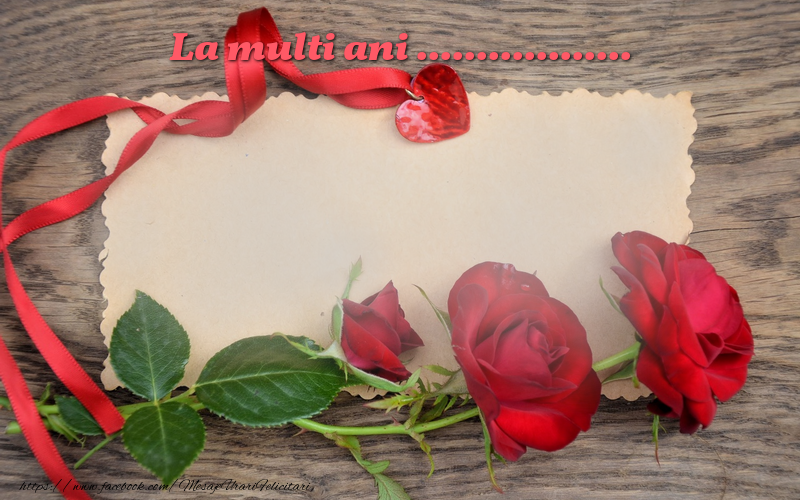 Felicitari personalizate de zi de nastere - La multi ani ...