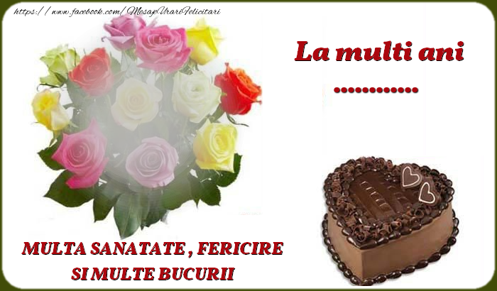 Felicitari personalizate de zi de nastere - La multi ani ...