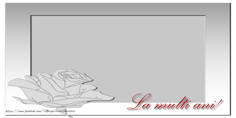 Felicitari personalizate de zi de nastere - Felicitare cu poza La multi ani!