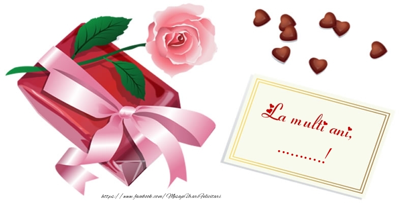 Felicitari personalizate de zi de nastere - Cadou & Trandafiri & Femei & Doamne | La multi ani, ...!