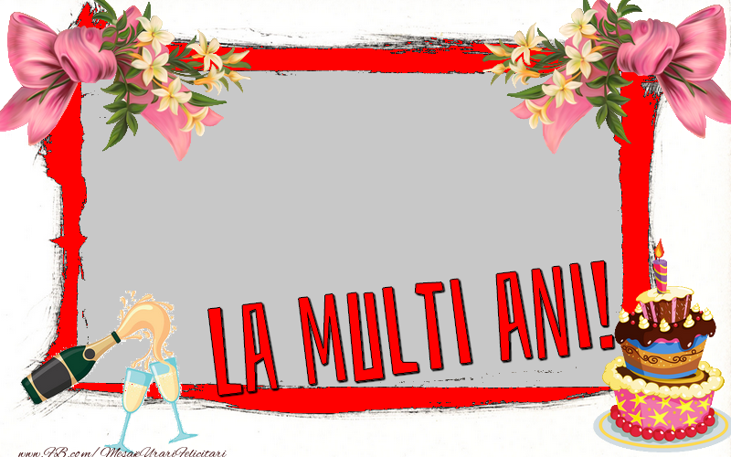 Felicitari personalizate de zi de nastere - Felicitare personalizata cu poza - La multi ani!