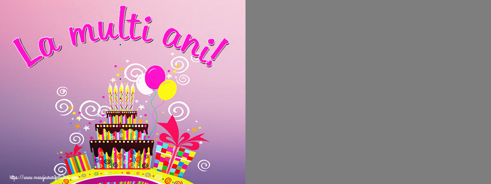 Felicitari personalizate de zi de nastere - La multi ani! - Rama foto de Zi de Nastere