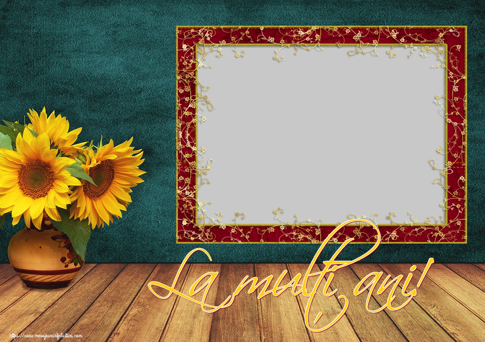 Felicitari personalizate de zi de nastere - La mulți ani! - Rama foto de Zi de Nastere