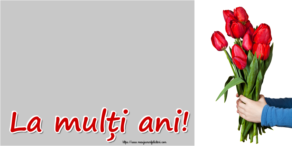 Felicitari personalizate de zi de nastere - Flori & 1 Poza & Ramă Foto & Femei | La mulți ani!