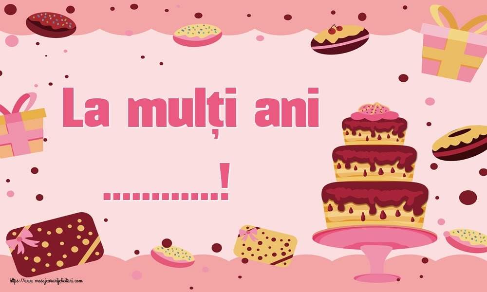 Felicitari personalizate de zi de nastere - La mulți ani ...!