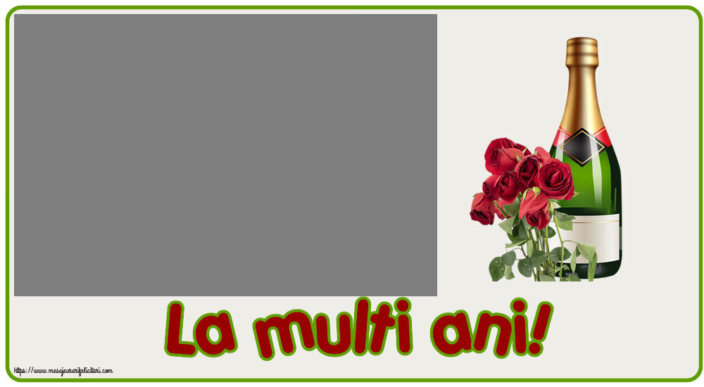 Felicitari personalizate de zi de nastere - La multi ani! - Rama foto