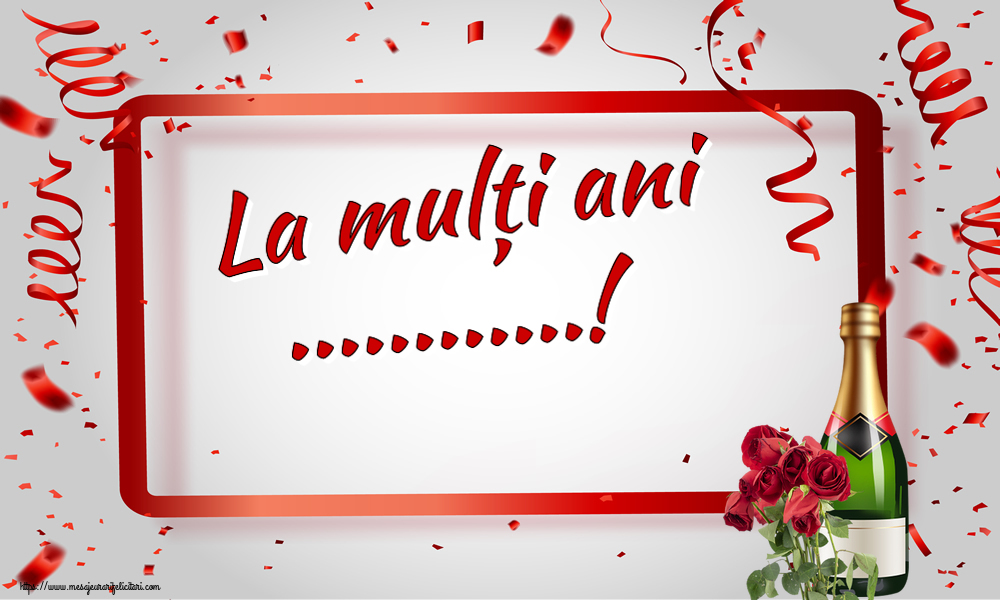 Felicitari personalizate de zi de nastere - La mulți ani ...!