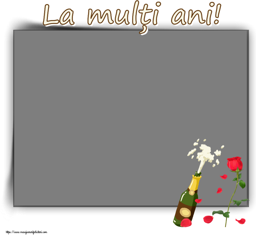 Felicitari personalizate de zi de nastere - La mulți ani! - Rama foto