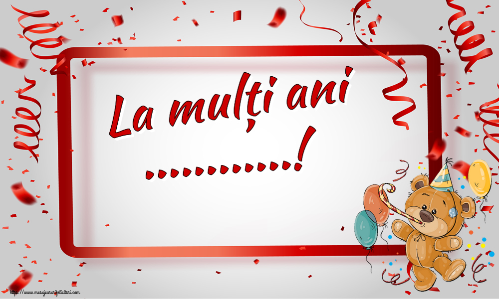 Felicitari personalizate de zi de nastere - La mulți ani ...!