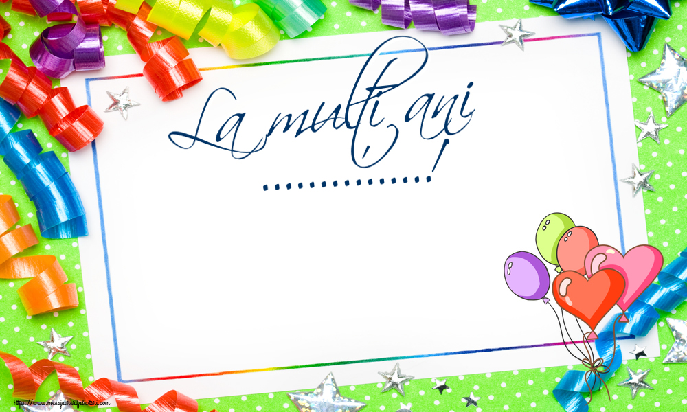 Felicitari personalizate de zi de nastere - La mulți ani ...!