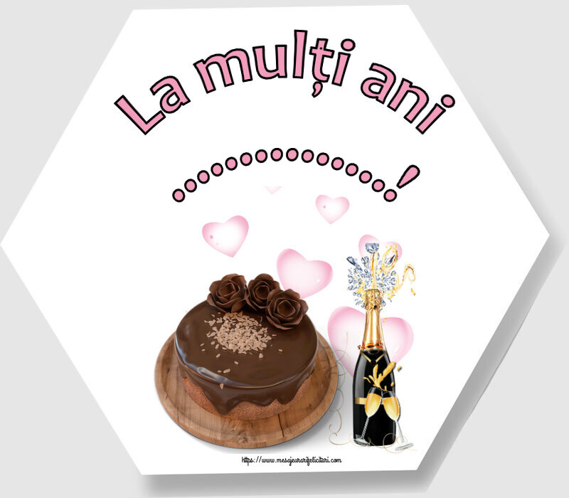 Felicitari personalizate de zi de nastere - Tort & Sampanie & Bărbați | La mulți ani ...!