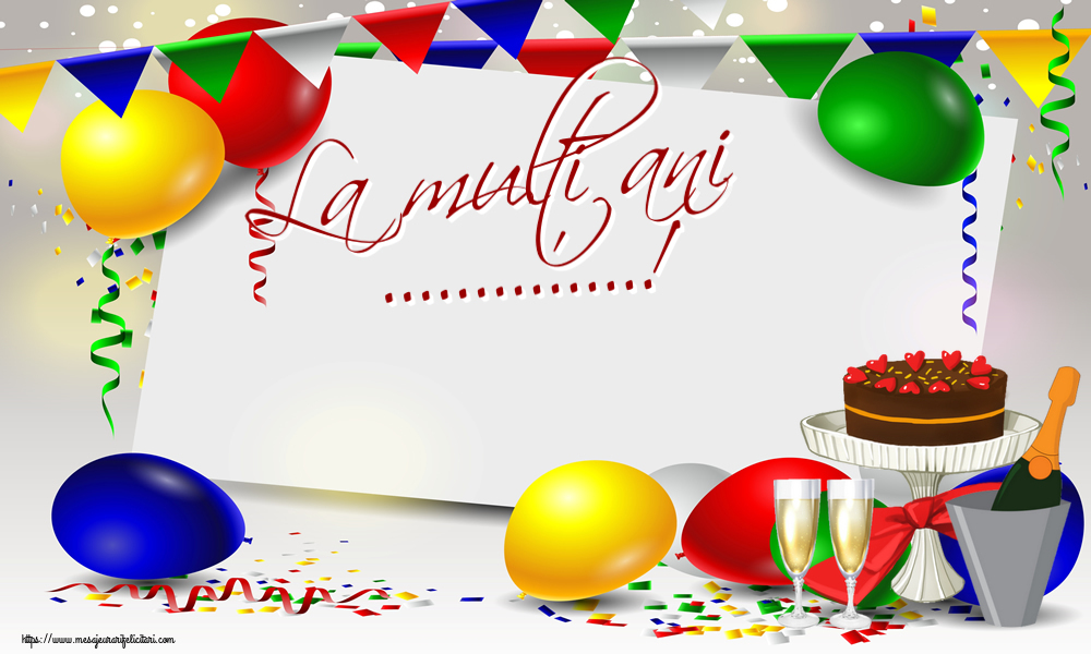 Felicitari personalizate de zi de nastere - La mulți ani ...!