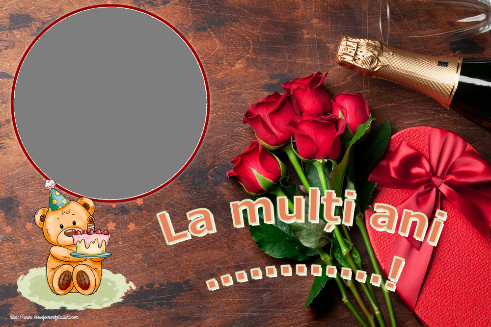 Felicitari personalizate de zi de nastere - La mulți ani ...! - Rama foto