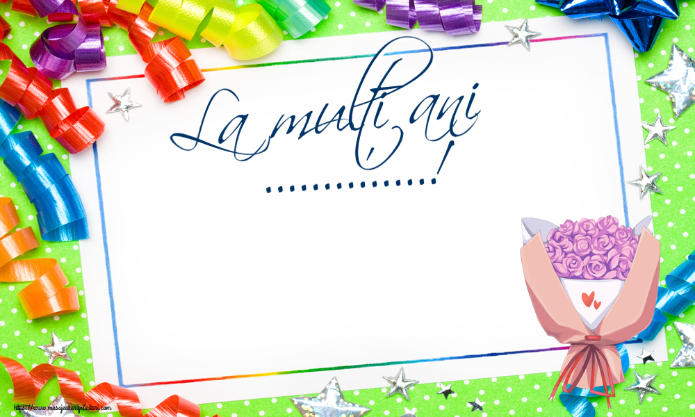 Felicitari personalizate de zi de nastere - La mulți ani ...!