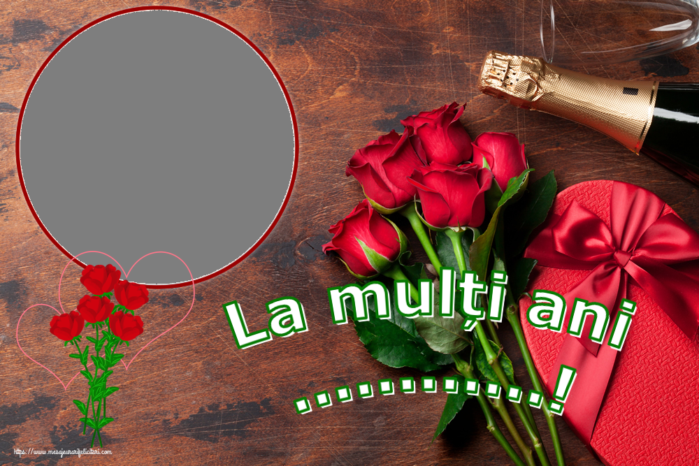 Felicitari personalizate de zi de nastere - La mulți ani ...! - Rama foto