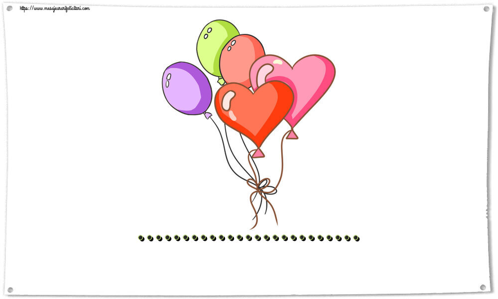 Felicitari personalizate de zi de nastere - Baloane | ...