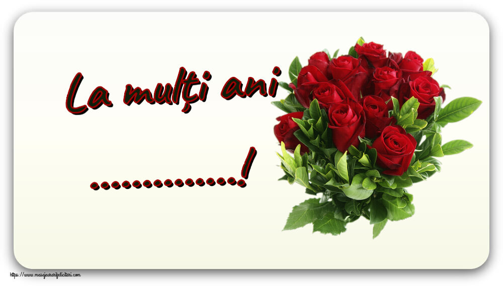 Felicitari personalizate de zi de nastere - La mulți ani ...!