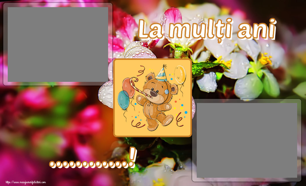 Felicitari personalizate de zi de nastere - La mulți ani ...! - Rama foto