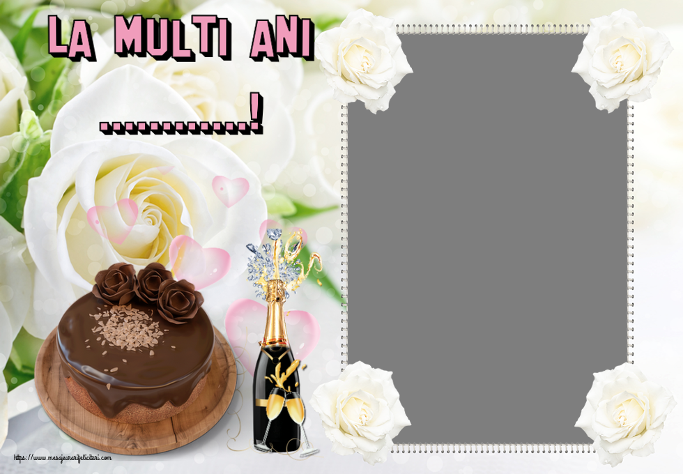 Felicitari personalizate de zi de nastere - La multi ani ...! - Rama foto