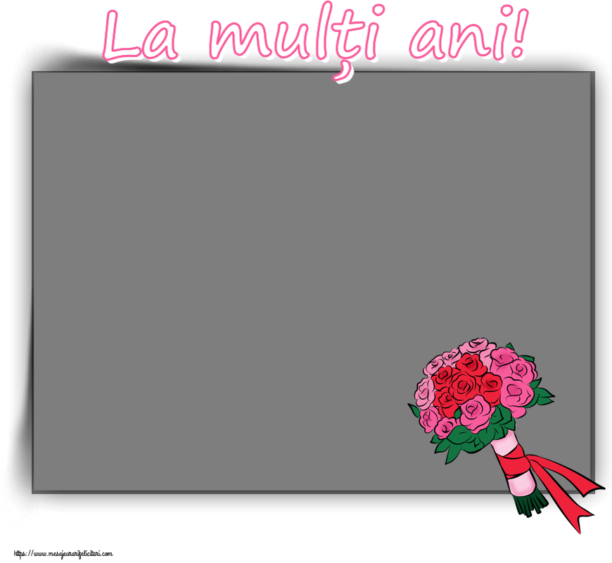 Felicitari personalizate de zi de nastere - La mulți ani! - Rama foto