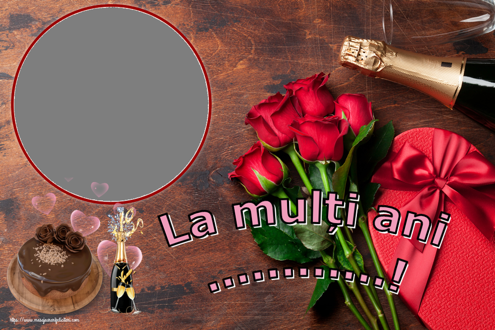Felicitari personalizate de zi de nastere - La mulți ani ...! - Rama foto