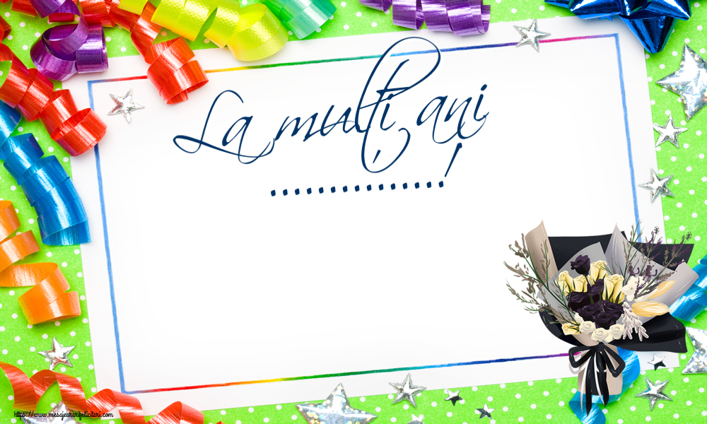 Felicitari personalizate de zi de nastere - La mulți ani ...!