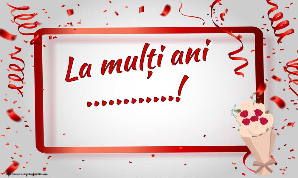 Felicitari personalizate de zi de nastere - La mulți ani ...!