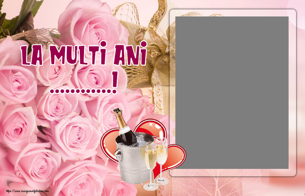 Felicitari personalizate de zi de nastere - La multi ani ...! - Rama foto