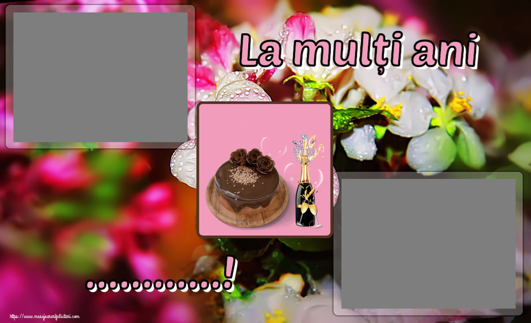 Felicitari personalizate de zi de nastere - La mulți ani ...! - Rama foto