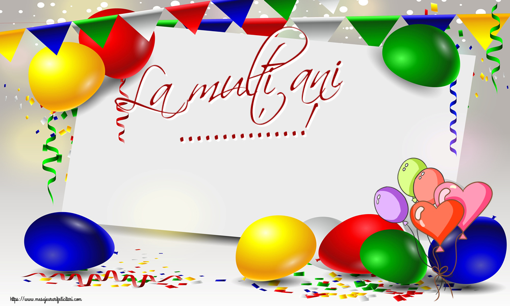 Felicitari personalizate de zi de nastere - La mulți ani ...!