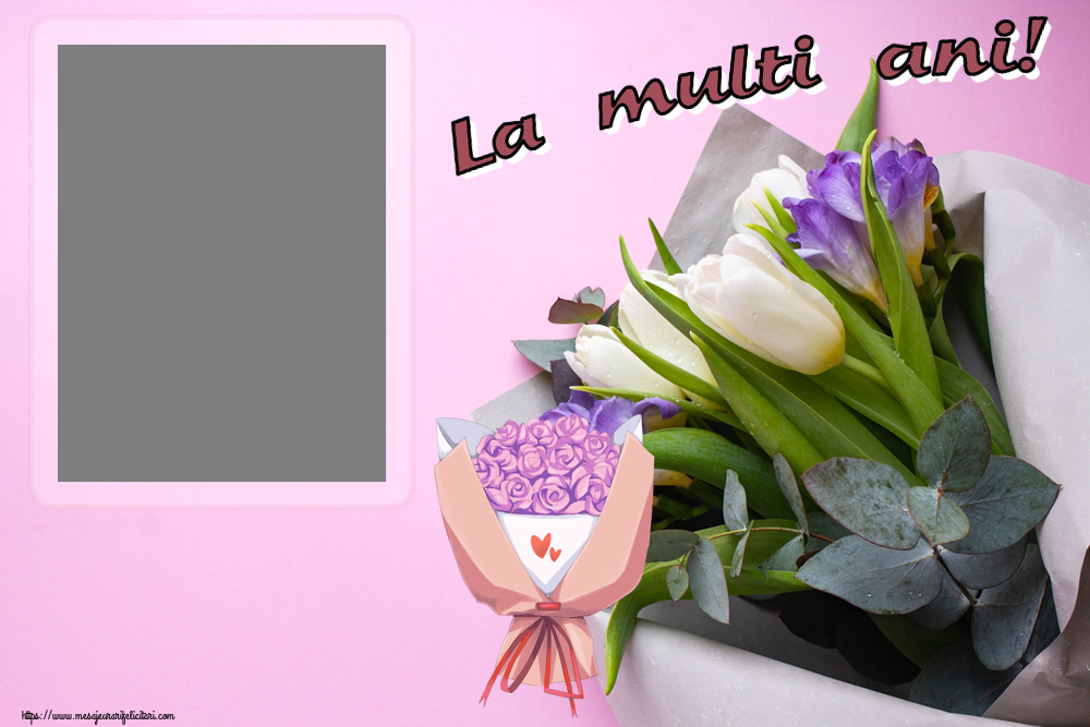 Felicitari personalizate de zi de nastere - La multi ani! - Rama foto