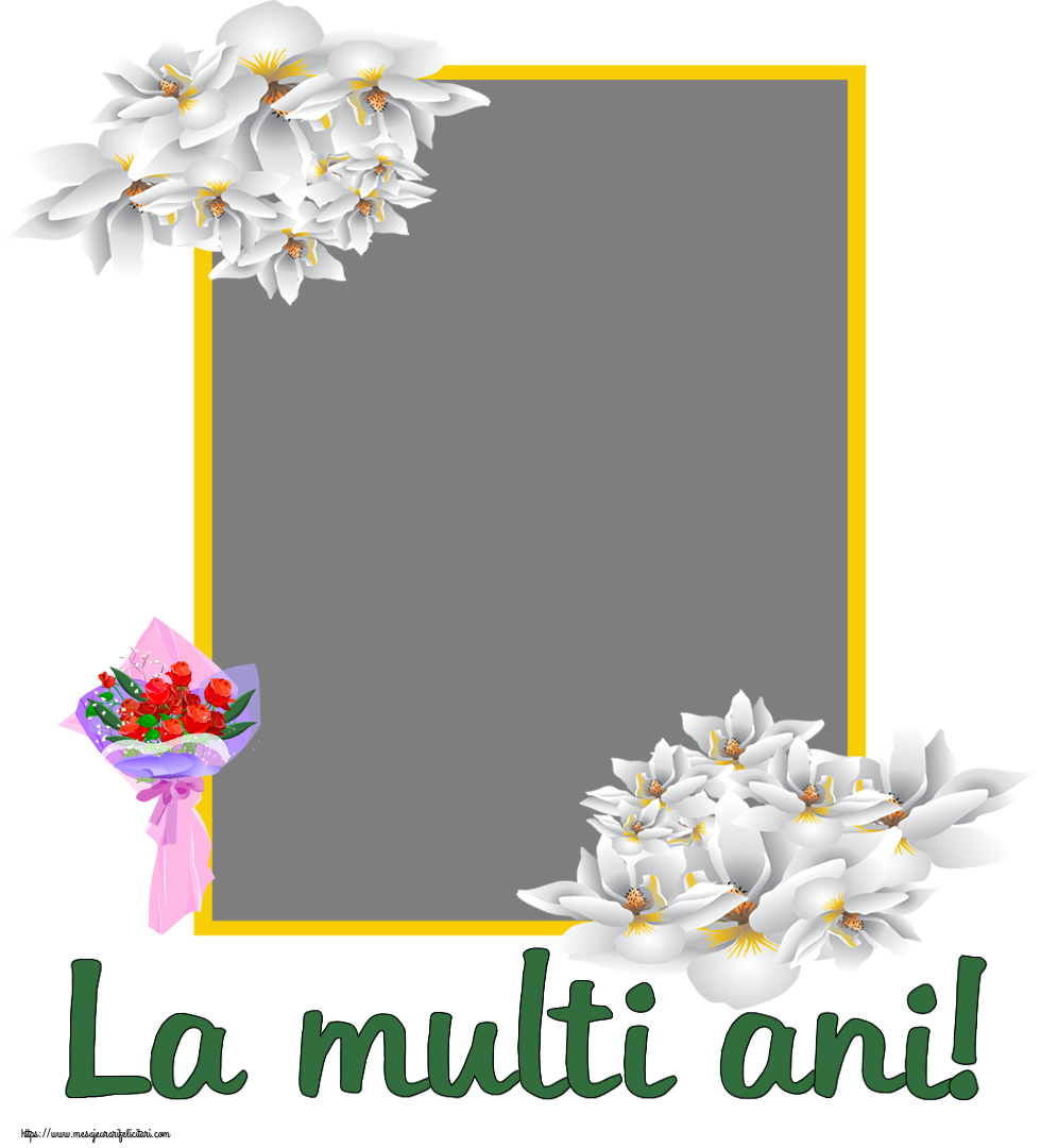 Felicitari personalizate de zi de nastere - La multi ani! - Rama foto