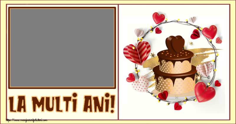 Felicitari personalizate de zi de nastere - La multi ani! - Rama foto