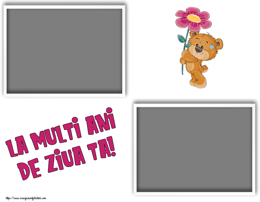 Felicitari personalizate de zi de nastere - La multi ani de ziua ta! - Rama foto