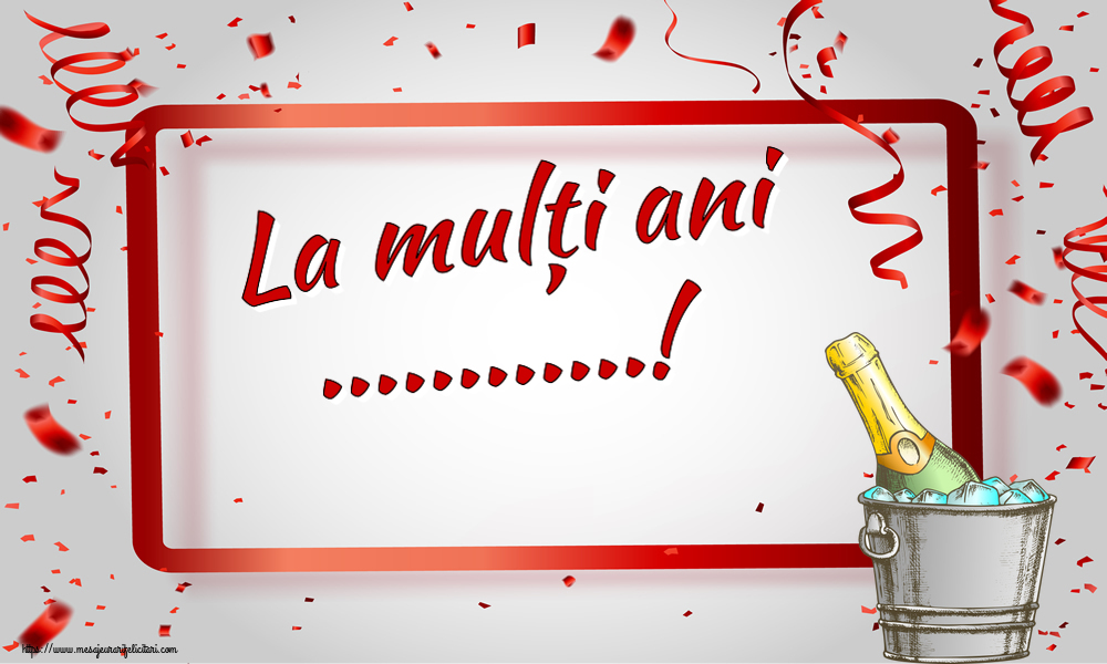Felicitari personalizate de zi de nastere - La mulți ani ...!