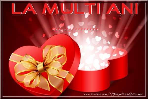 Felicitari personalizate de zi de nastere - La multi ani ... !