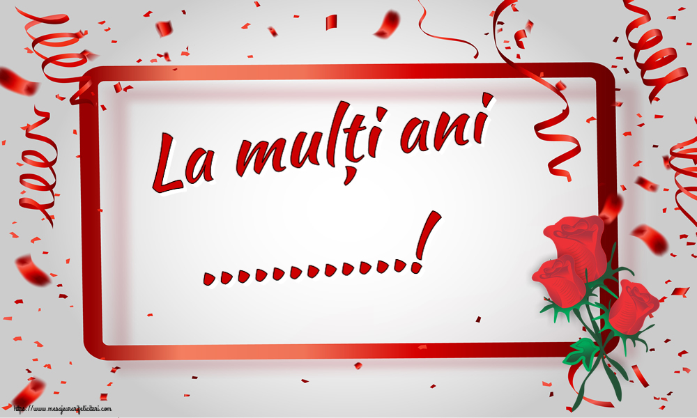 Felicitari personalizate de zi de nastere - La mulți ani ...!