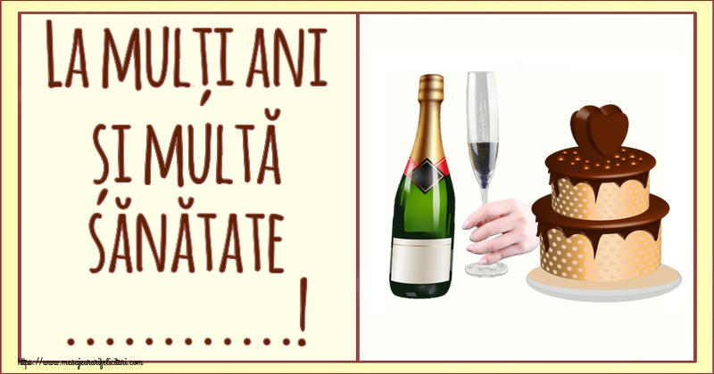 Felicitari personalizate de zi de nastere - La mulți ani și multă sănătate ...!