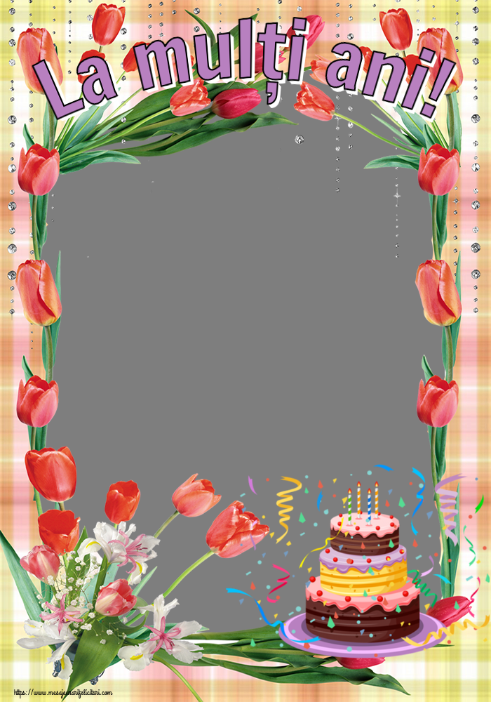 Felicitari personalizate de zi de nastere - La mulți ani! - Rama foto