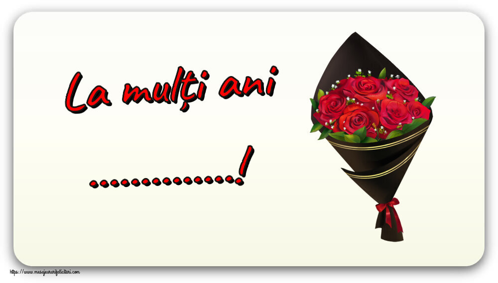 Felicitari personalizate de zi de nastere - La mulți ani ...!